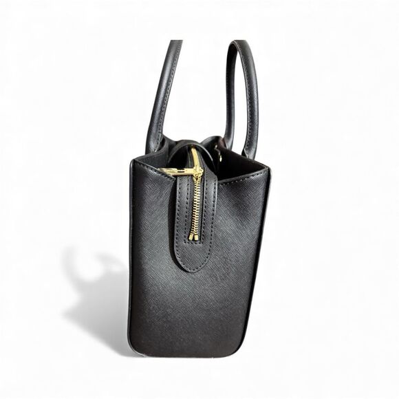 Michael Kors Black Serafino Leather Tote Bag / NWOT - Picture 7 of 7